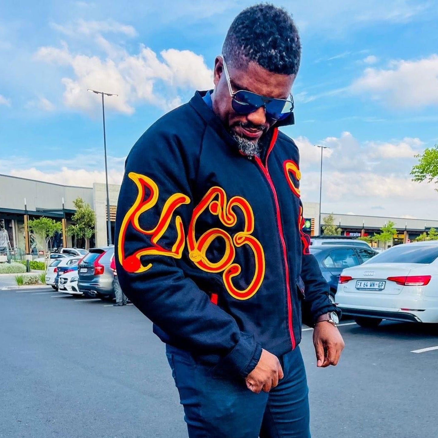 63Nation 'Tree of Life' puffer jacket