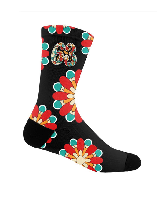 Wakahina x 63Nation floral socks